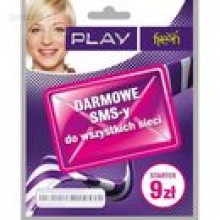 Zestaw Startowy PLAY 9 PLN Darmowe SMSy [5906716500757]
