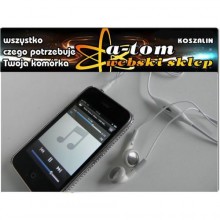 Oryg TF1 suchawki stereo iPhone iPod biae pilot