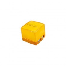 Hub 4-port.podwietlany Logilink UA0120kostka orange
