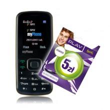 Telefon 3020 BUENO czarno-ty z kart startow Play Fresh 5, myPhone