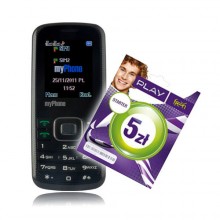 Telefon 3020 BUENO czarny z kart startow Play Fresh 5, myPhone