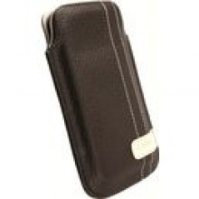 Krusell Gaia mobile pouch L Black eko-sk�ra