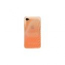 Gumowe obudowa Soft Cover orange melody - iPhone 4  /  4S