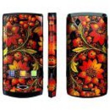 Pokrowiec SOX Gold&red flowers iPhone 4G