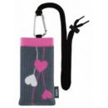 Etui uniwersalne SOX LOVE ME MORE fiolet- skarpeta