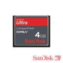 4 GB - SanDisk Ultra CompactFlash karta pamici - 30 MB / s