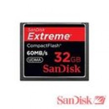 32 GB - SanDisk Extreme CompactFlash karta pamici - 60MB / s