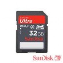 32 GB - SanDisk ULTRA SDHC karta pamici - 15 MB / s