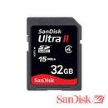 32 GB - SanDisk ULTRA II SDHC karta pamici - 15 MB / s