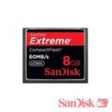 8 GB - SanDisk Extreme CompactFlash karta pamici - 60 MB / s