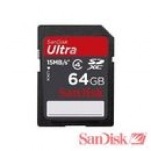 64 GB - SanDisk ULTRA SDXC karta pamici - 15 MB / s