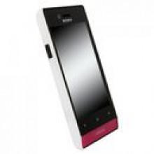 Pokrowiec KRUSELL Colorcover Xperia V White Metallic