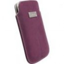 Pokrowiec KRUSELL Luna Mobile Leather Pouch XXL Plum