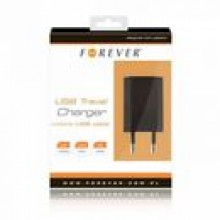 adowarka USB sieciowa 1A Forever z gniazdem USB