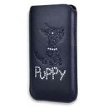 SOX Puppy [Black] Skrzana wsuwka dla iPhone 5