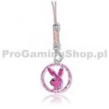 PlayBoy Handstrap inside Circle, Pink - Pr�vesok na mobil
