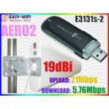 ZESTAW 3G AERO2 PLAY PLUS 19dBi 10m + HUAWEI E3131