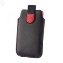 Wsuwka sk�rzana do Samsung I9000 Galaxy S rzep czarna