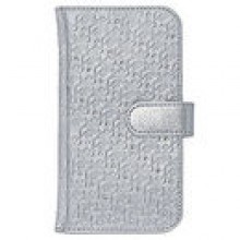 Swanflower Silver Smartphone Bookcase