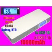 adowarka POWER BANK LCD 10000mAh 2USB iPhone5 HTC