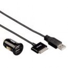 ADOWARKA SAMOCHODOWA ZESTAW DUAL PICCO+KABEL IPHONE