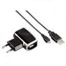 Hama micro usb set, adowarka usb + kabel