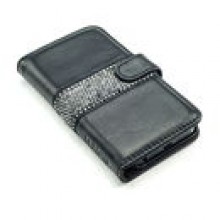 Qiotti Iphone 5 etui QBOOK Booklet Black Stripe