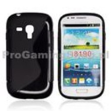 Puzdro silikonov pre Samsung Galaxy S3 Mini - i8190, Black