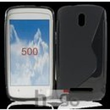 FUTERA BACK CASE S-LINE HTC DESIRE 500 CZARNY