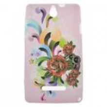 BACK CASE FLOWERS SONY XPERIA E - WZR 16 + FOLIA