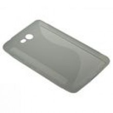 BACK CASE S-LINE NOKIA LUMIA 820 - TRANSPARENT + FOL