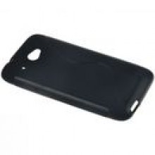 BACK CASE S-LINE HTC DESIRE 601 - CZARNY + FOLIA