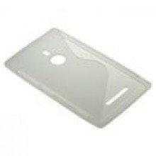 BACK CASE S-LINE NOKIA LUMIA 925 - TRANSPARENT + FOL