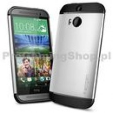 Spigen Slim Zbroja dla HTC One-M8, satyna Silver