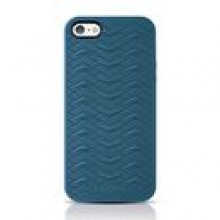 Sharkskin etui na iPhone 5 / 5s niebieskie