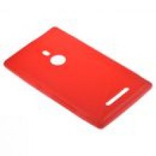BACK CASE S-LINE NOKIA LUMIA 925 - CZERWONY + FOL