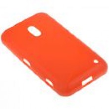 BACK CASE S-LINE NOKIA LUMIA 620 - POMARACZOWY + FOLIA
