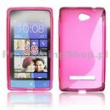 Puzdro silikonov pre HTC Windows Phone 8S, Pink