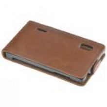 KABURA SLIM BROWN LG L5 E610 + FOLIA + RYSIK