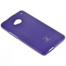 FUTERA� JELLY MERCURY HTC ONE - FIOLETOWY + FOLIA + RYSIK