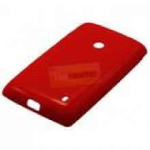 ETUI S-LINE NOKIA LUMIA 520 - CZERWONY + RYSIK + FOLIA