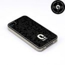 Qiotti iPhone 4 / 4S ETUI SHELL BIRD FLOWER BLACK