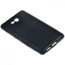 BACK CASE S-LINE NOKIA LUMIA 820 - CZARNY + FOL