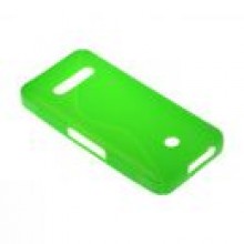 BACK CASE S-LINE NOKIA ASHA 301 - ZIELONY + FOLIA