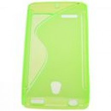 BACK CASE S-LINE NOKIA LUMIA 515 - ZIELONY + FOLIA
