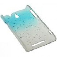 RAIN DROP SONY XPERIA E - NIEBIESKI + FOLIA