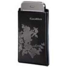 FUTERA GSM IPHONE "BLACK" CZARNY / TURKUSOWY
