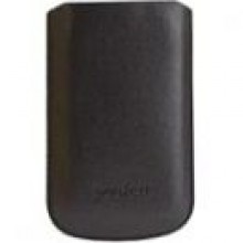 Pokrowiec XQISIT Plain Leather Case M Czarny