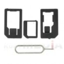 ADAPTER MICRO SIM> SIM 3W1 CZARNY