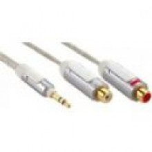 Adapter PROFIGOLD Wtyk 3.5mm - 2 Gniazda RCA